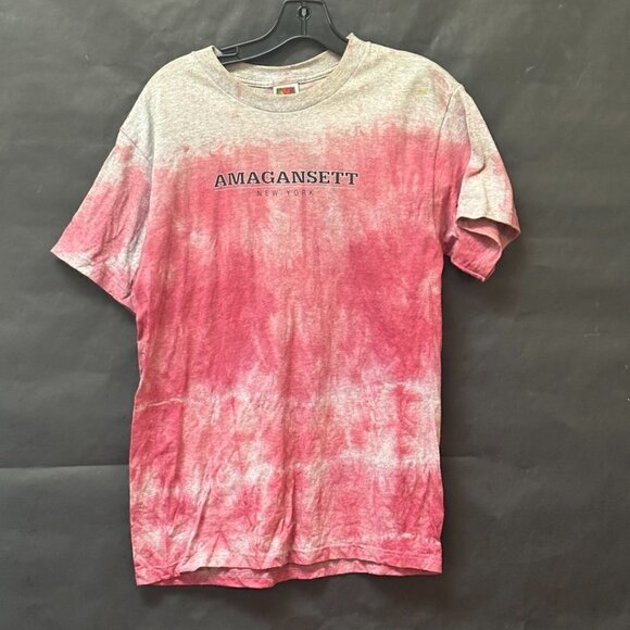 Amagansett New York The Hamptons NWT VTG Deadstock 90's Tie Dye Size Medium Red - Picture 2 of 5